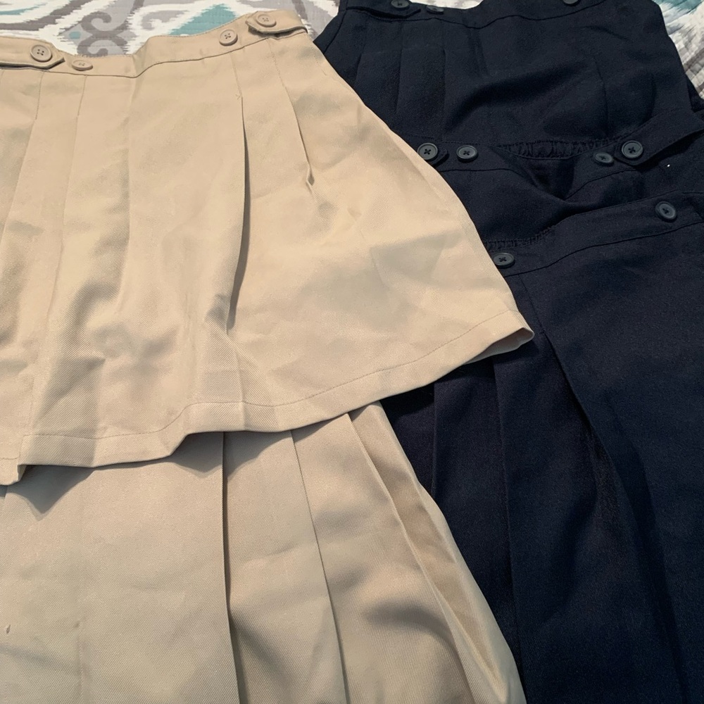 Chaps girls uniform skirts